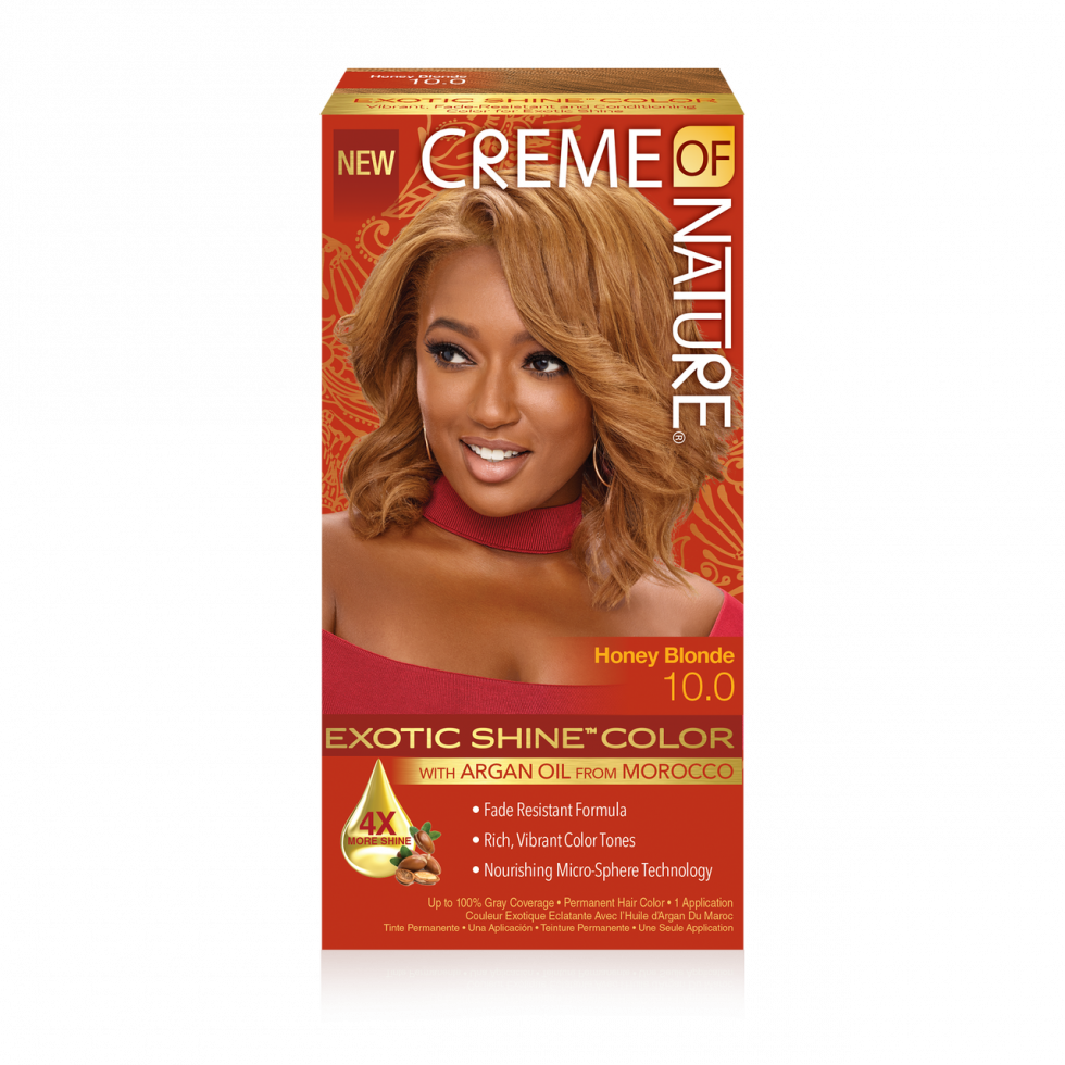 CREME OF NATURE - EXOTIC SHINE COLOR - PERMANENT HAIR COLOR - 1 APPLICATION