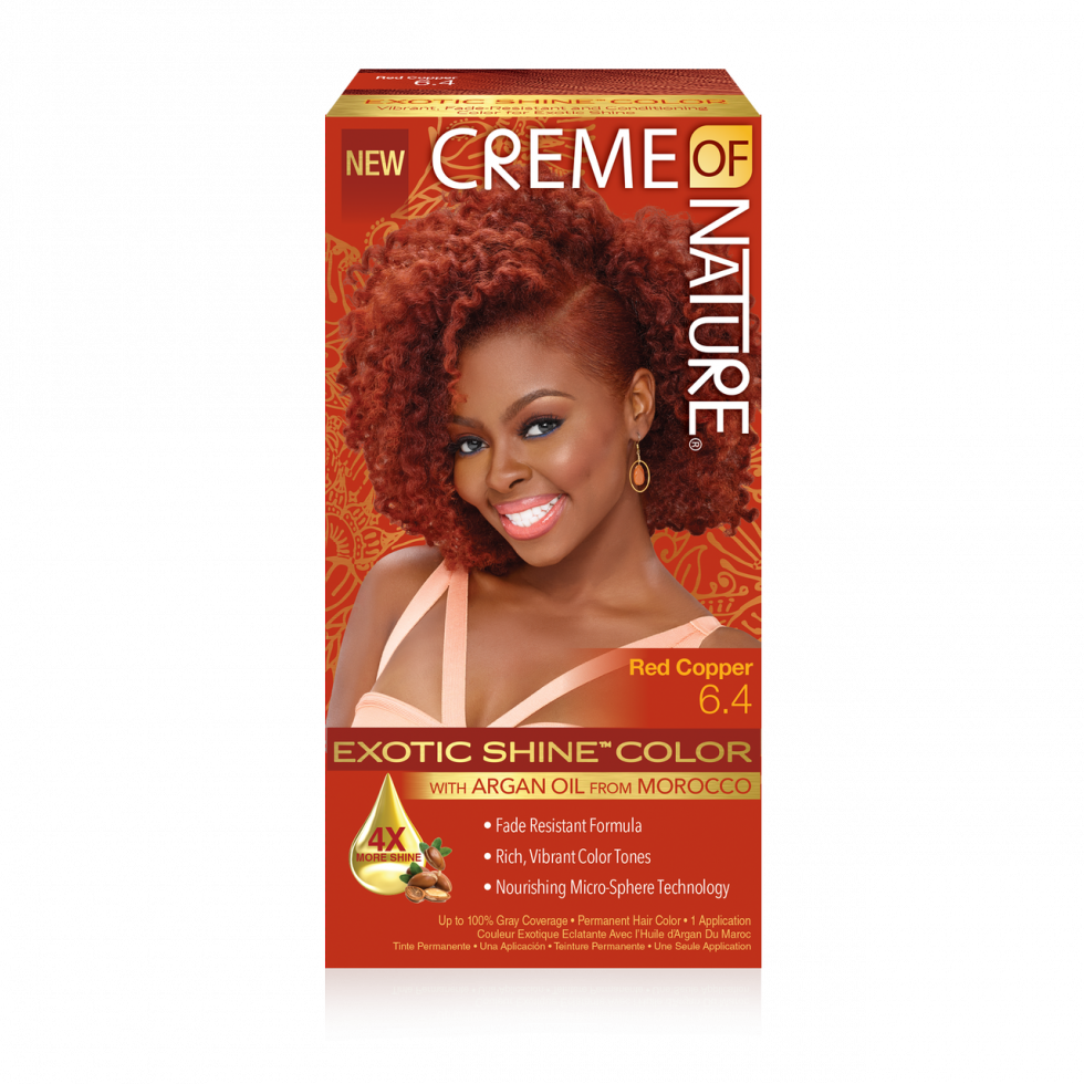 CREME OF NATURE - EXOTIC SHINE COLOR - PERMANENT HAIR COLOR - 1 APPLICATION
