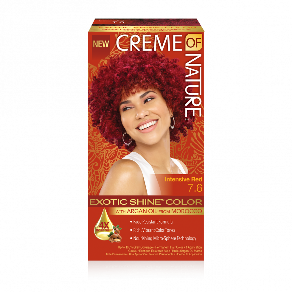 CREME OF NATURE - EXOTIC SHINE COLOR - PERMANENT HAIR COLOR - 1 APPLICATION