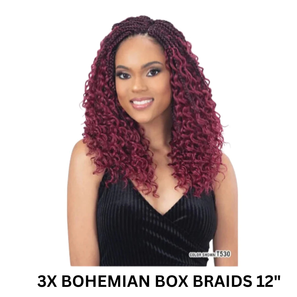 Mayde Beauty 3X Bohemian Box Braid 12"
