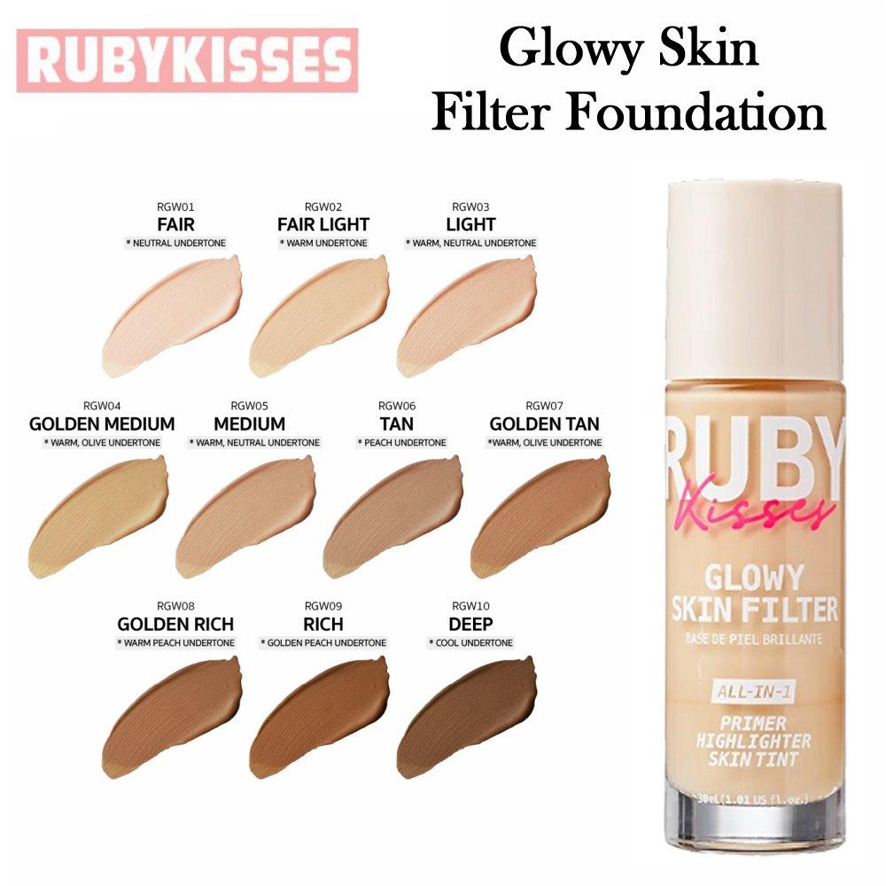 Ruby Kisses Glowy Skin Filter – All-In-1 Primer, Highlighter & Skin Tint