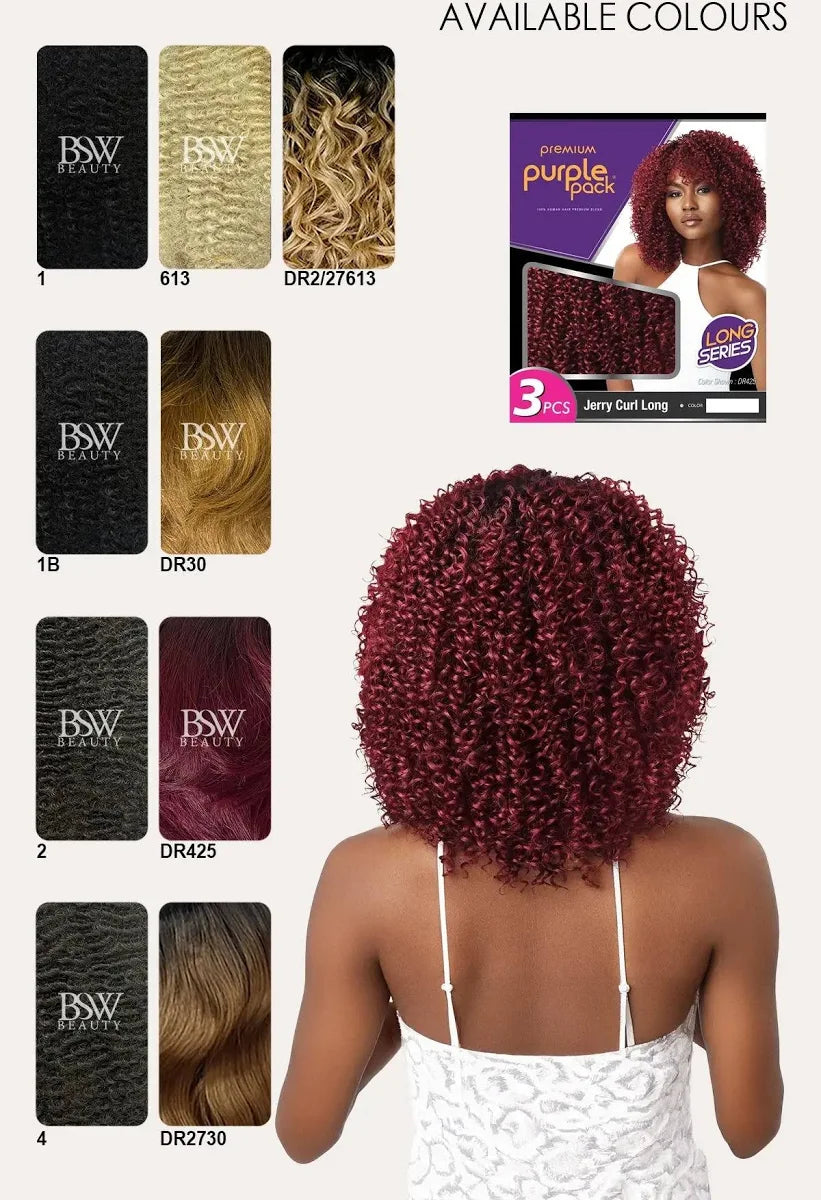 Outre Purple Pack Long Series Jerry Curl Long 3 PCS