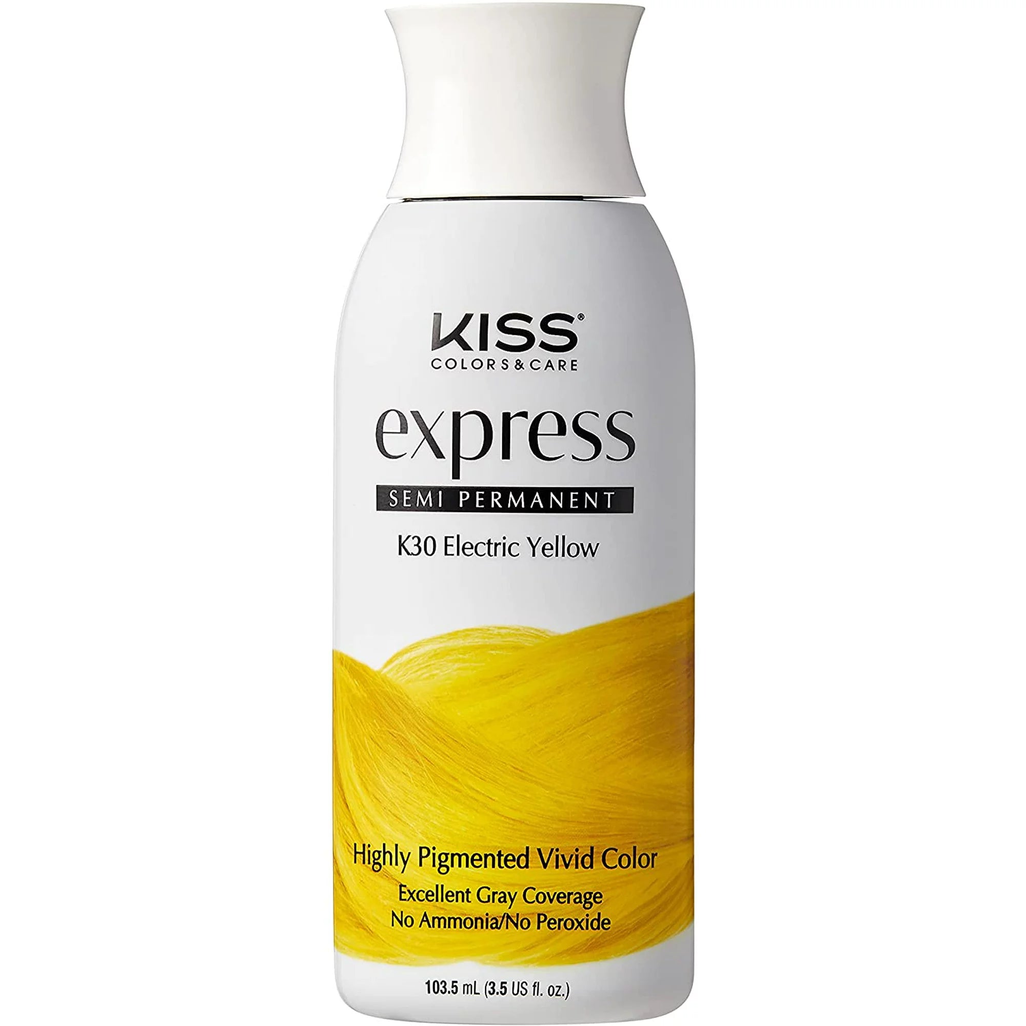 KISS EXPRESS SEMI PERMANENT HIGHLY PIGMENTED VIVID COLOR HAIR DYE - 3.5 FL OZ