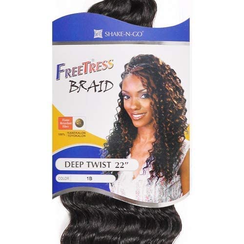 FreeTress Synthetic Hair Braids Deep Twist Bulk 22"