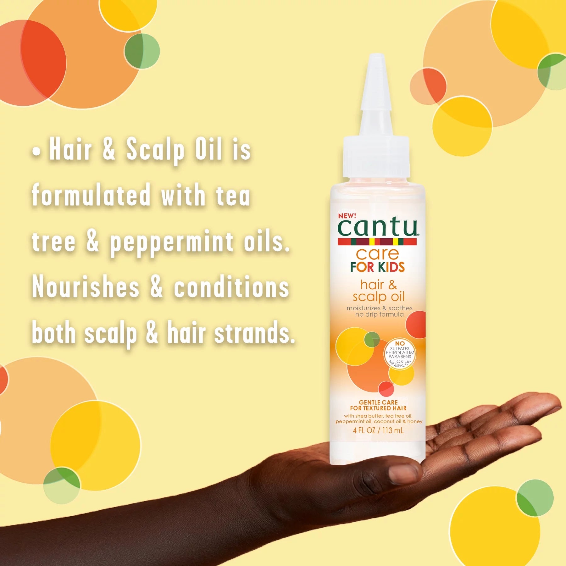 CANTU FOR KIDS HAIR & SCALP OIL 4 FL OZ