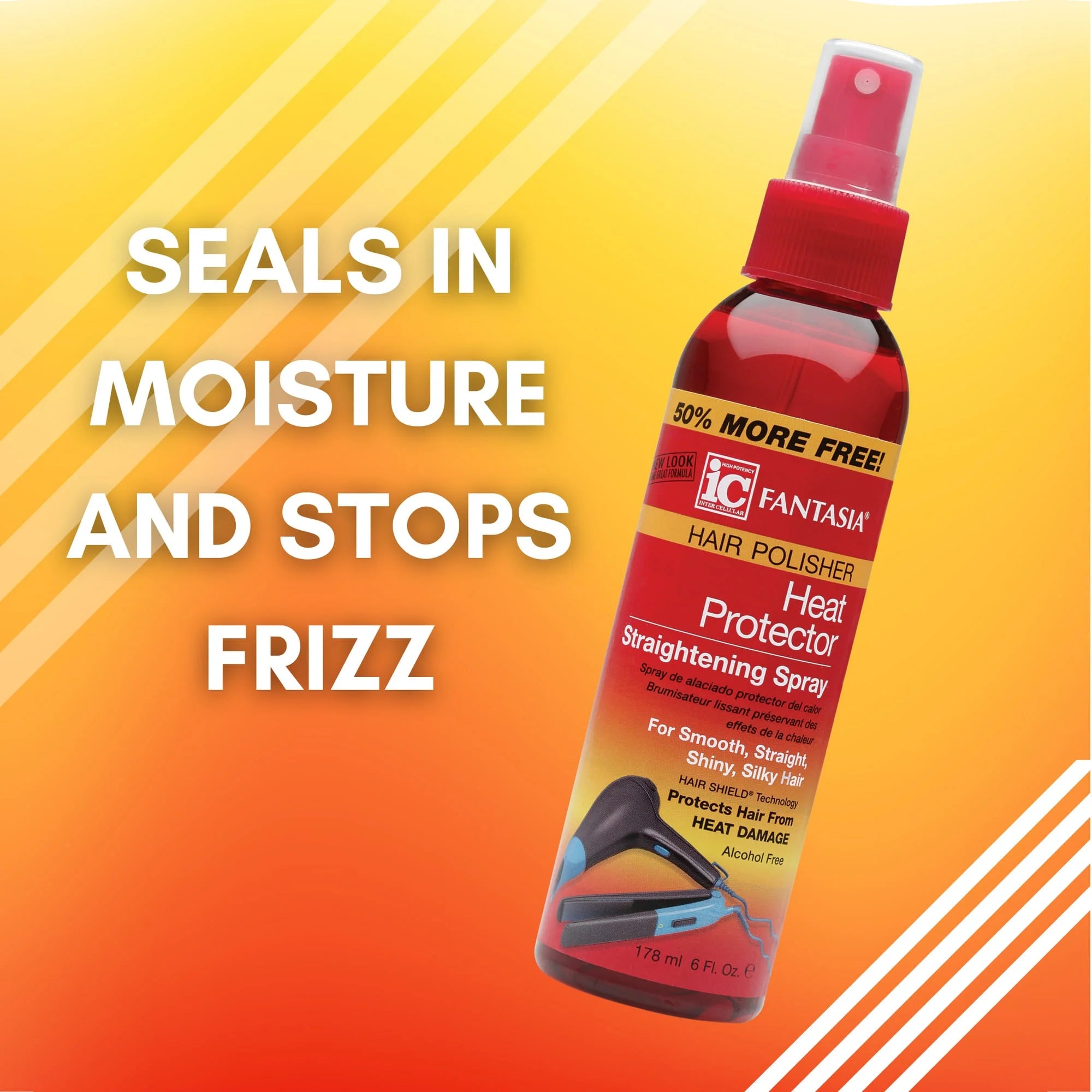 IC Fantasia Heat Protector Straightening Spray 6 fl oz