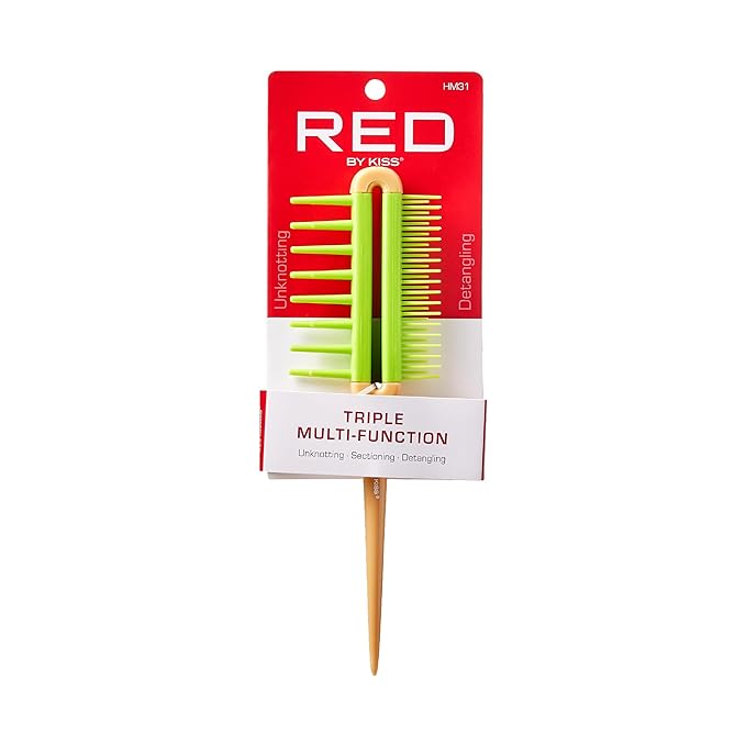 RED BY KISS 3 IN 1 MULTI-FUNCTION DETANGLER COMB