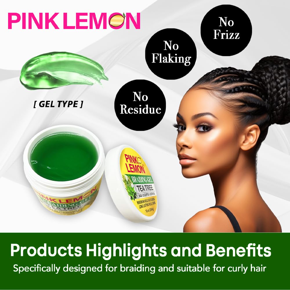 Pink Lemon Braiding Gel – Tea Tree