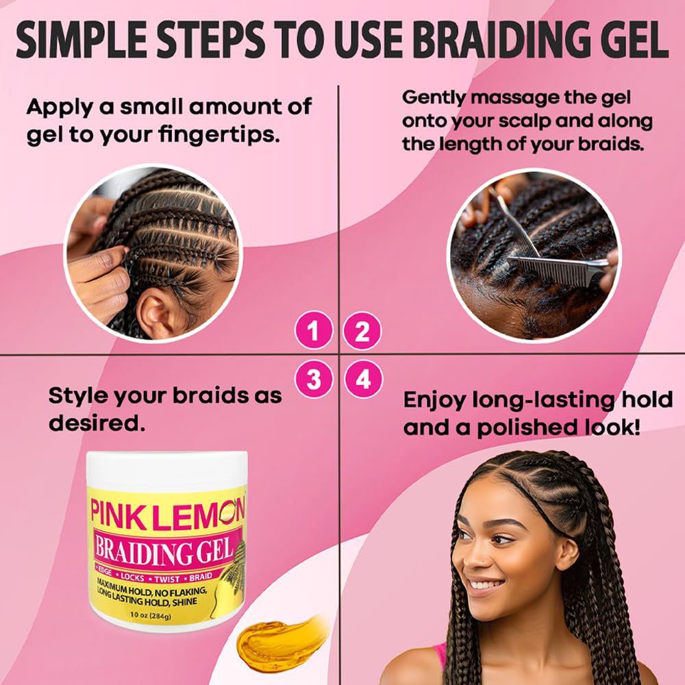 Pink Lemon Braiding Gel