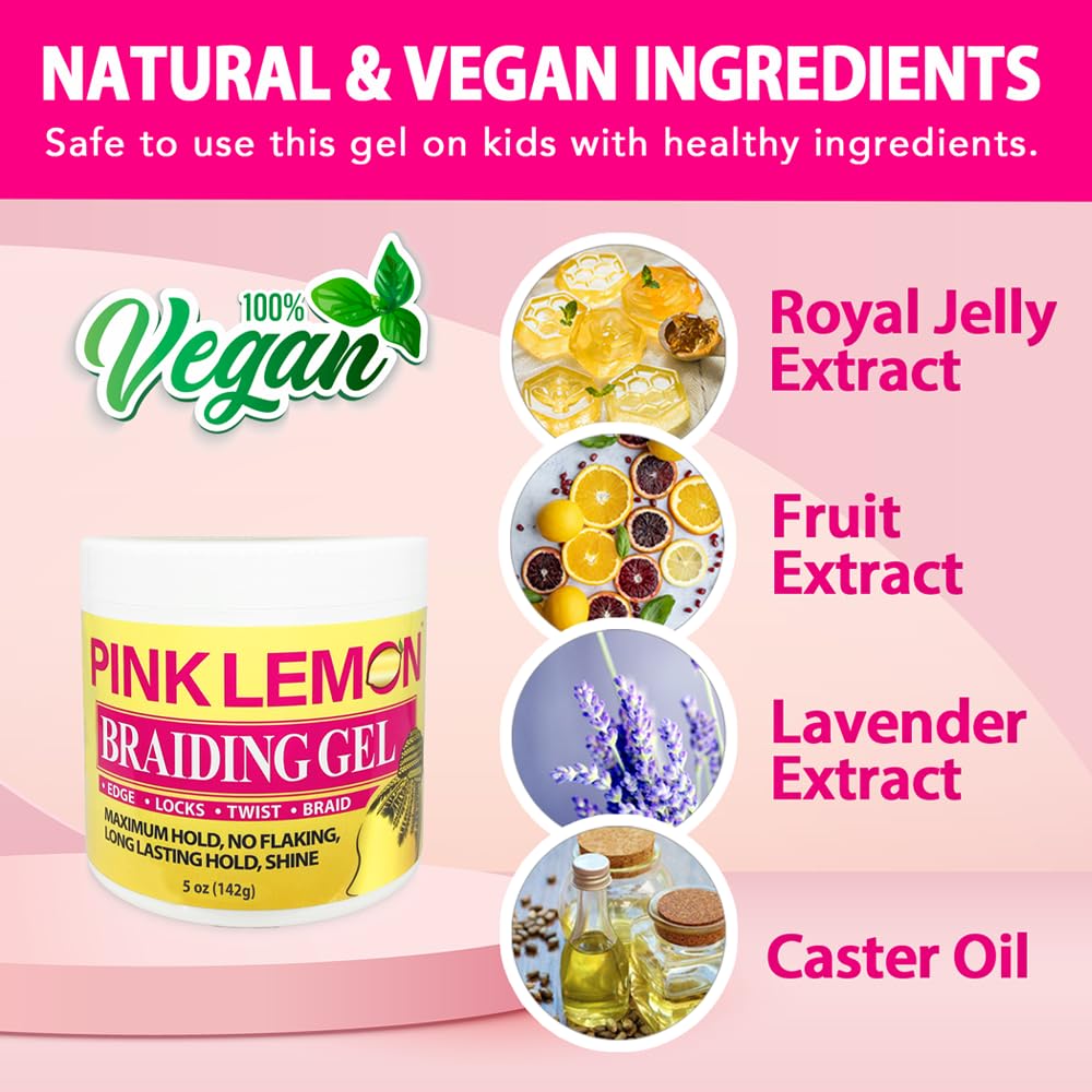 Pink Lemon Braiding Gel