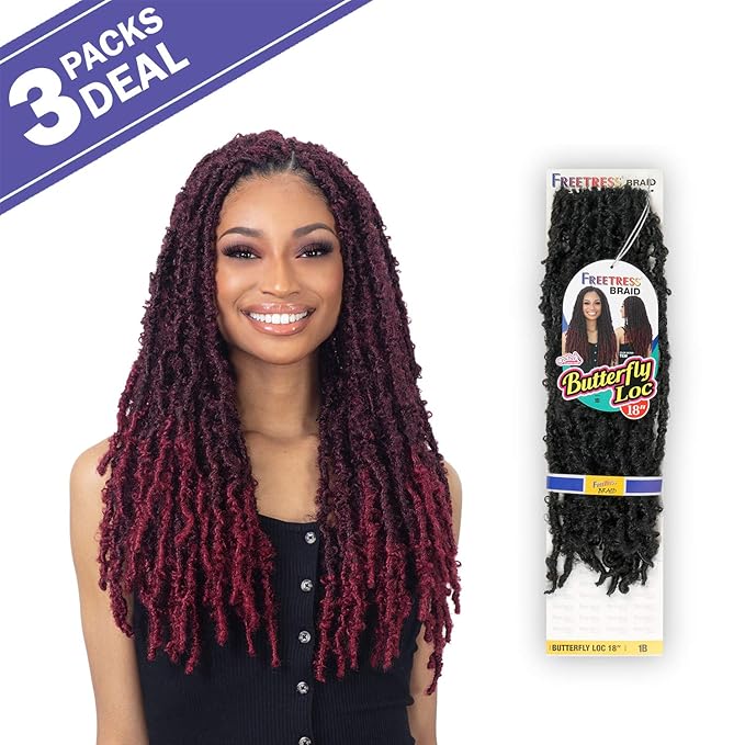 FreeTress Crochet Braids Butterfly Loc 18 inch