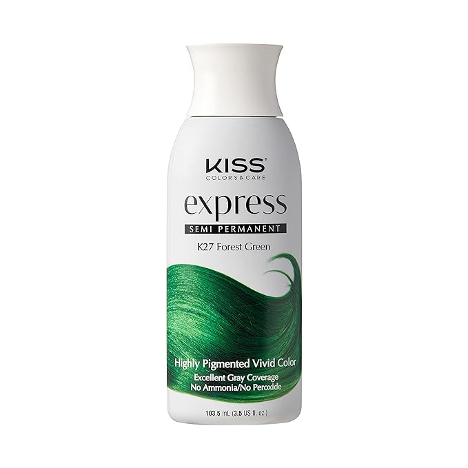 KISS EXPRESS SEMI PERMANENT HIGHLY PIGMENTED VIVID COLOR HAIR DYE - 3.5 FL OZ