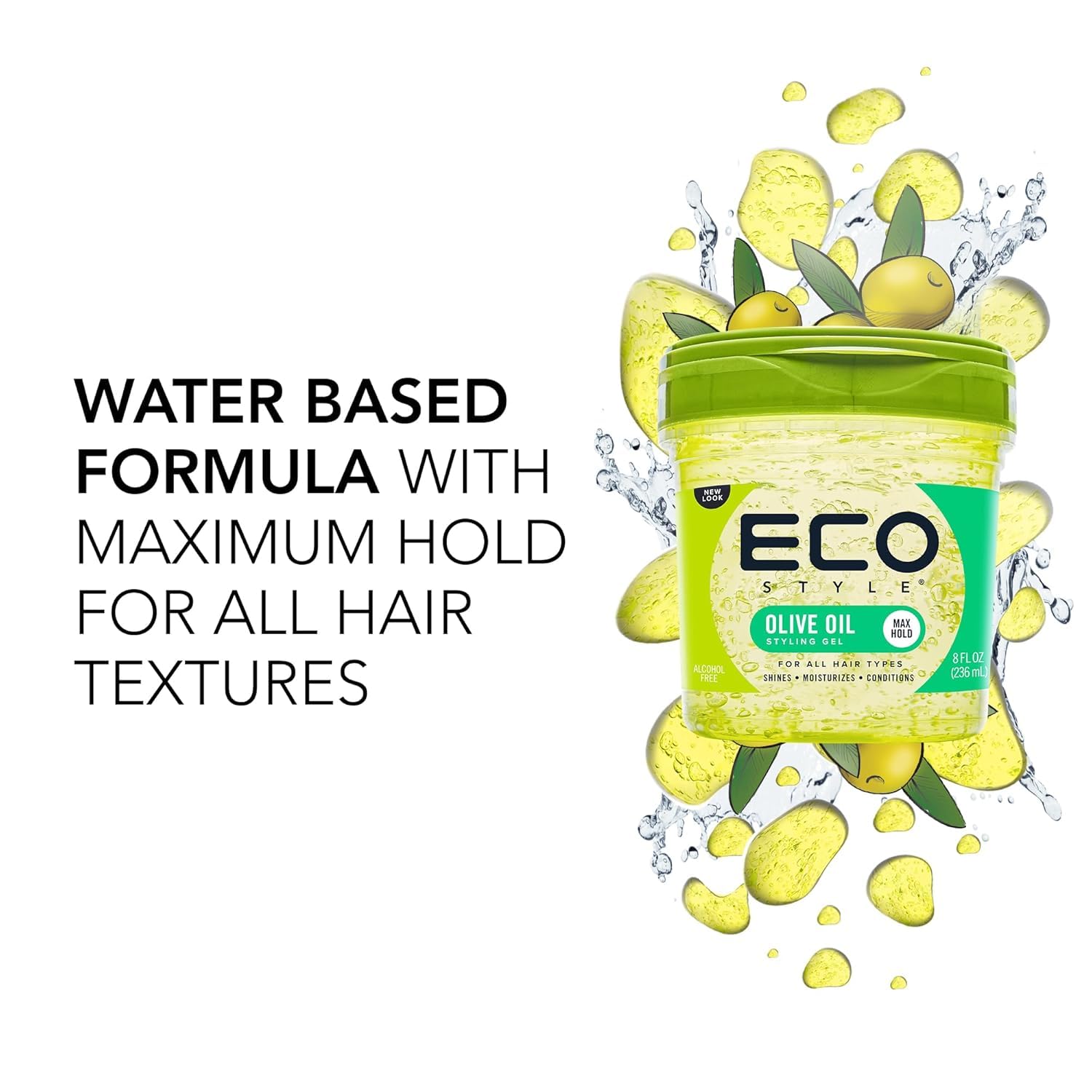 Eco Style Olive Oil Styling Gel – 16 oz/454 g