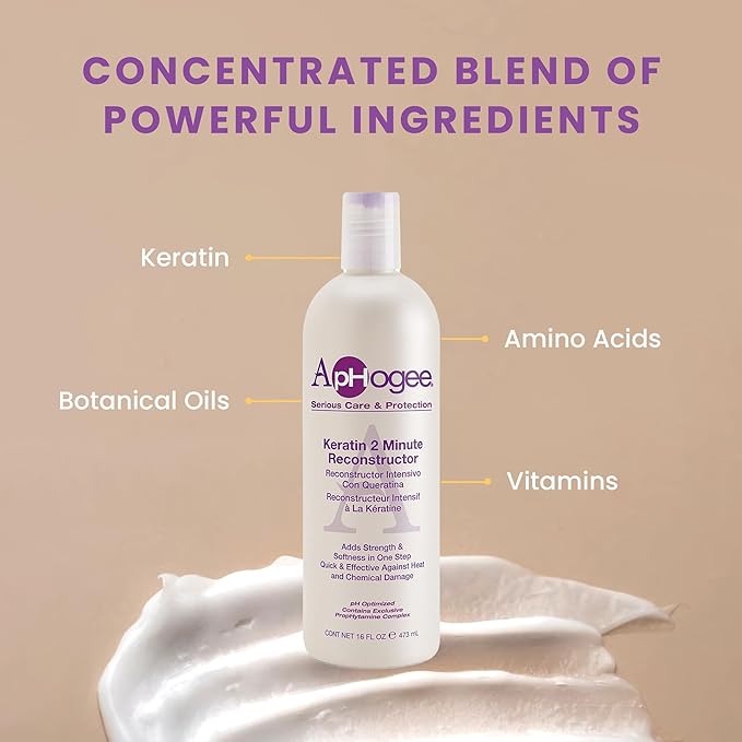 APHOGEE SERIOUS CARE & PROTECTION - KERATIN 2 MINUTE RECONSTRUCTOR - 8 FL OZ