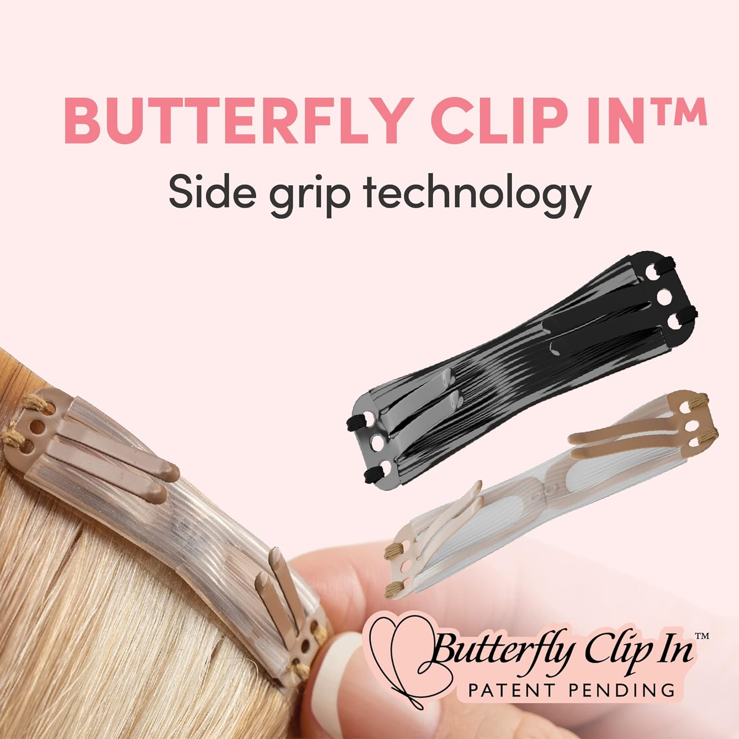 Everly Butterfly Clip-In 100% Remy Human Hair 7 Piece Extension Set – 22"