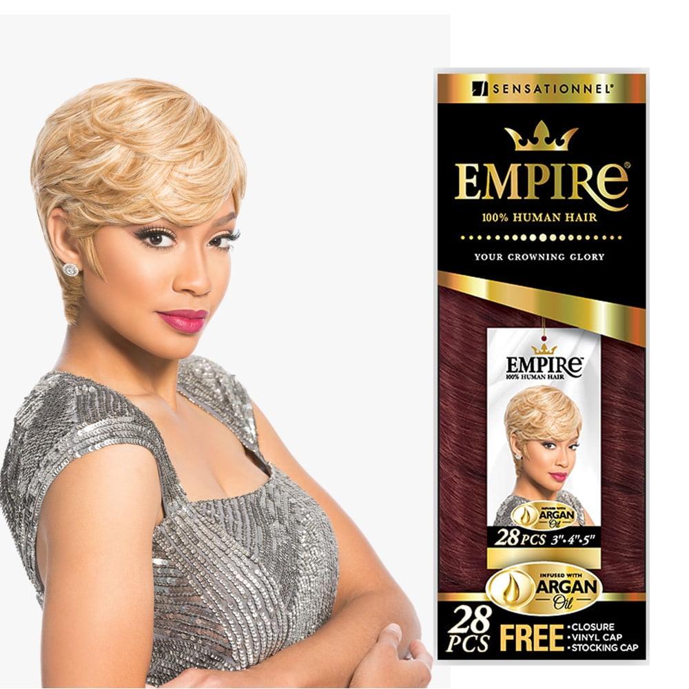 Sensationnel Empire 28-Piece 100% Human Hair – 3" 4" 5"