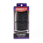 RED BY KISS CURVED PALM BRUSH - HARD BRISTLES