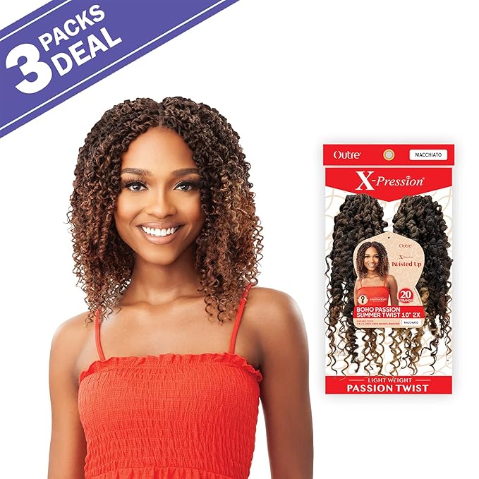 Outre Crochet Braids X-Pression Twisted Up 2X Boho Passion Summer Twist 10"