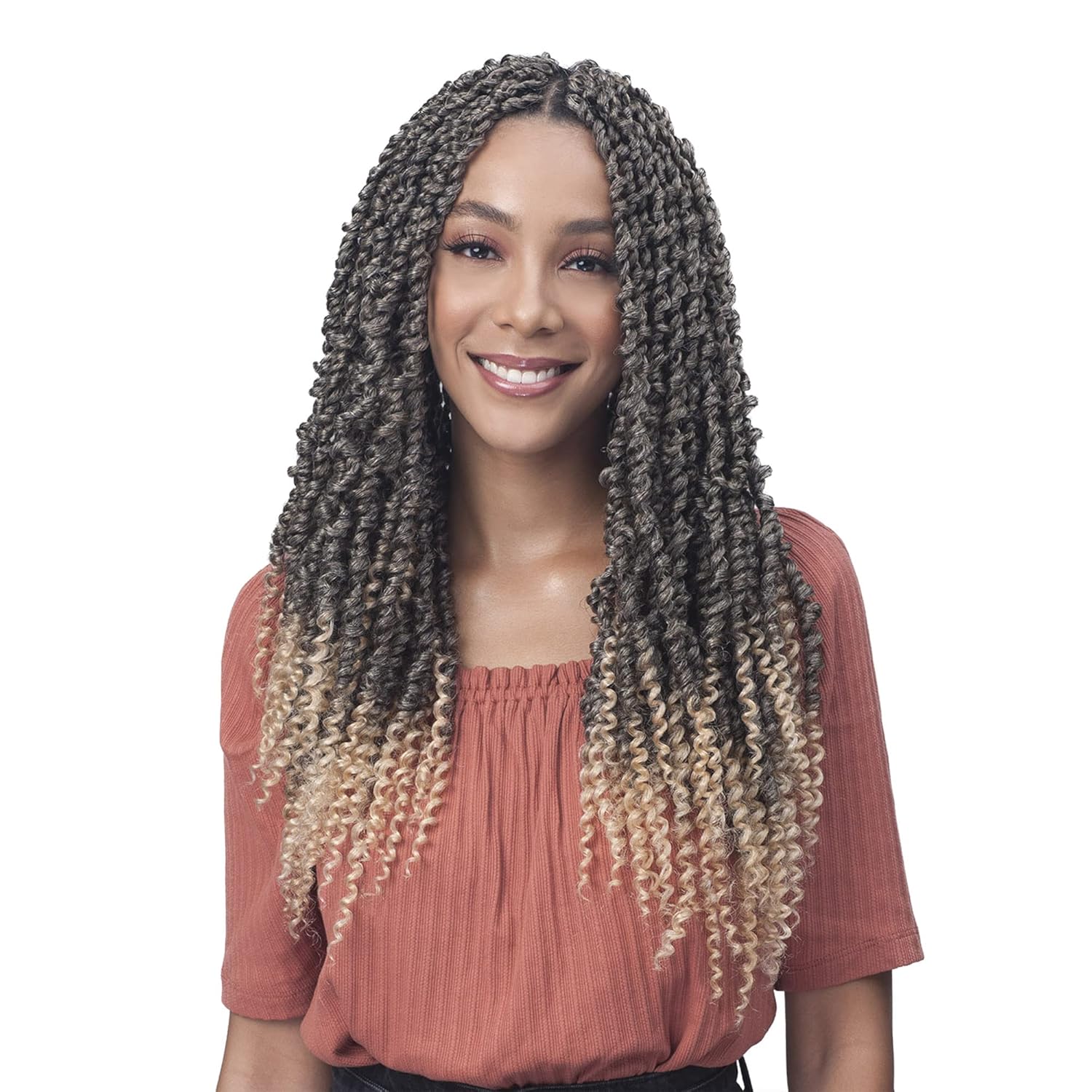 Bobbi Boss Crochet Braid 2X NU LOCS SPRING TWIST 18"