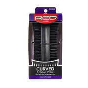 RED BY KISS - 2 SIDED PALM 100% BOAR BRUSH - SOFT & HARD BRISTLES