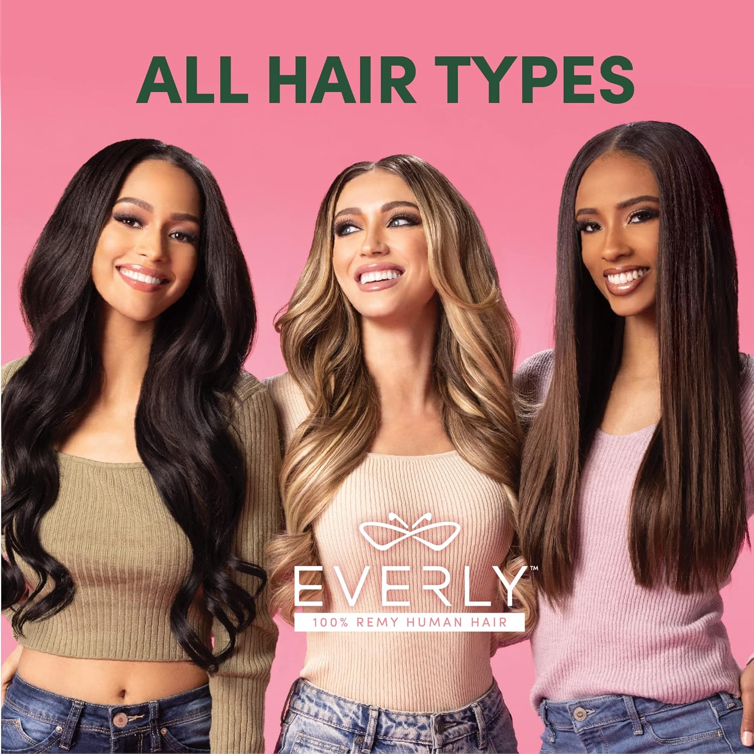 Everly Butterfly Clip-In 100% Remy Human Hair 7 Piece Extension Set – 22"