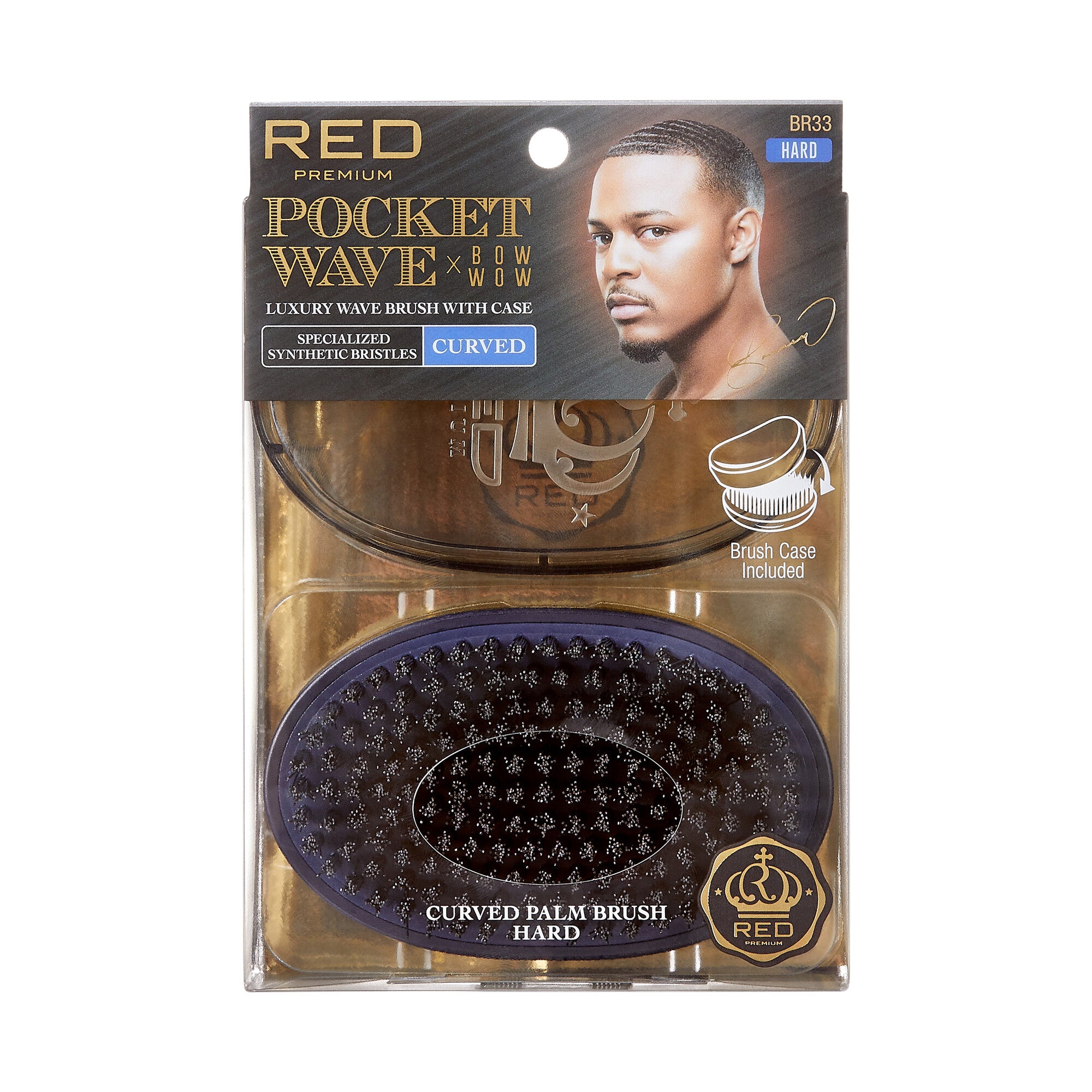 BOW WOW X 360 Power Wave Premium Boar Brush with Case