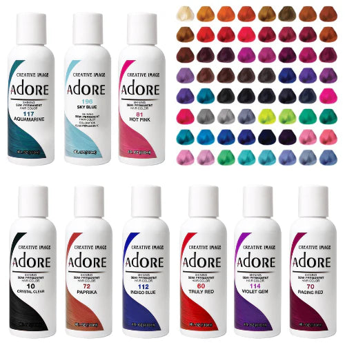 Adore Semi Permanent Hair Color Hair Dye - 4 FL OZ