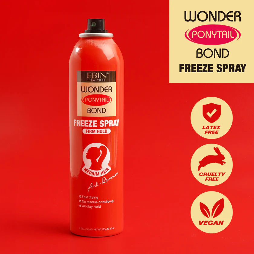 EBIN New York Wonder Ponytail Bond Freeze Spray – Firm Hold