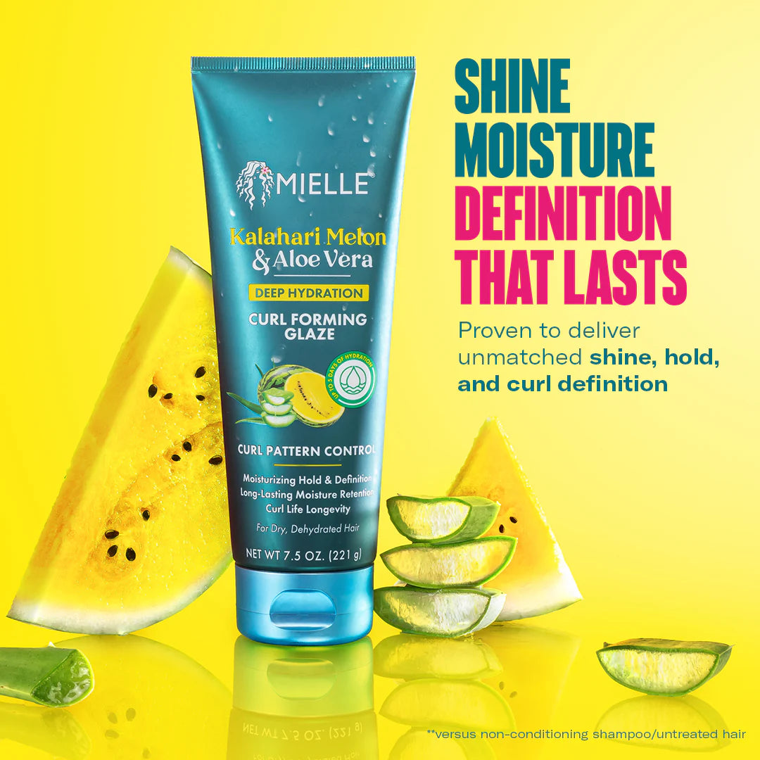 Mielle Kalahari Melon & Aloe Vera Curl Foaming Glaze 7.5 oz