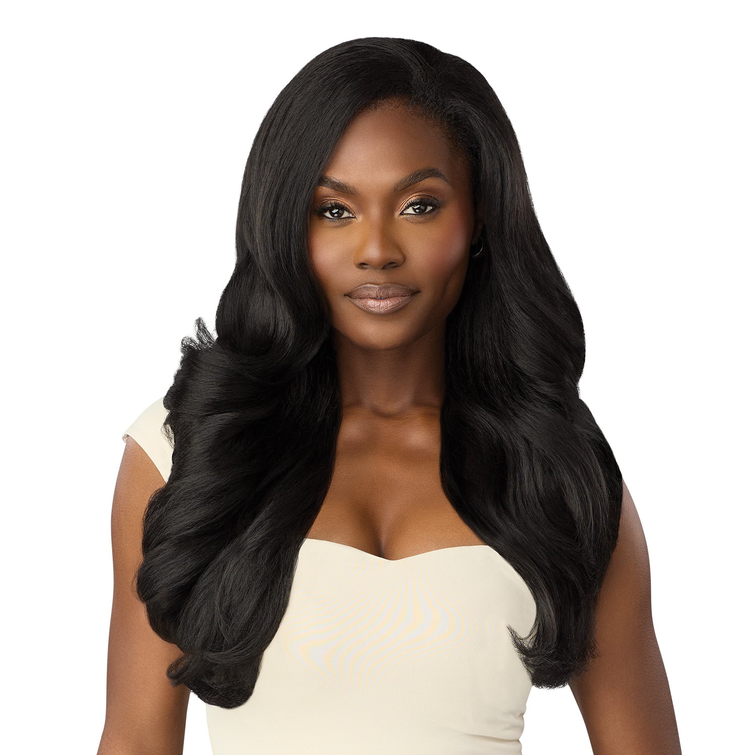 Outre Quick Weave Synthetic Wig – Dominican Blowout Wave 22”