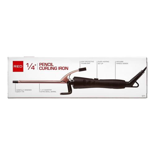 RED BY KISS 1/4" PENCIL CURLING IRON
