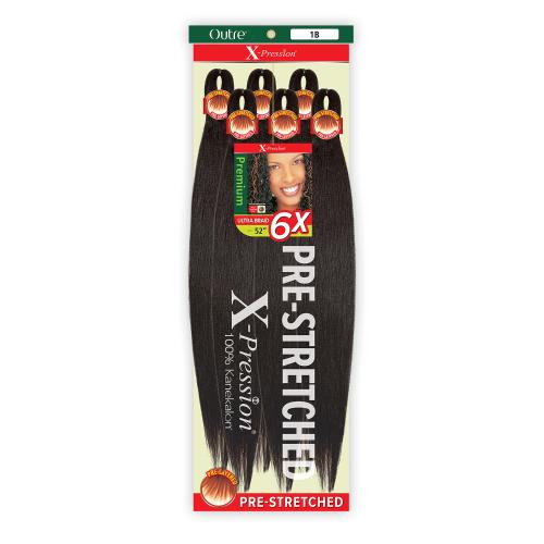 OUTRE X-PRESSION PRE-STRETCH BRAIDING HAIR - 100% KANEKALON - 6X ULTRA BRAID 52"