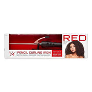 RED BY KISS 1/4" PENCIL CURLING IRON