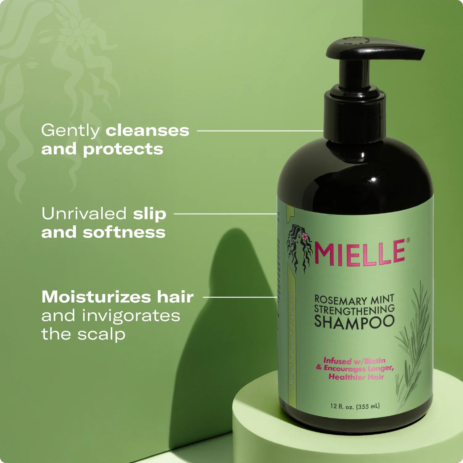 Mielle Rosemary Mint Strengthening Shampoo – 12 fl oz