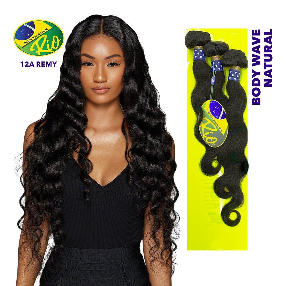 Rio 100% Human Hair Bundles – 3 Pack Deal (Natural Black)