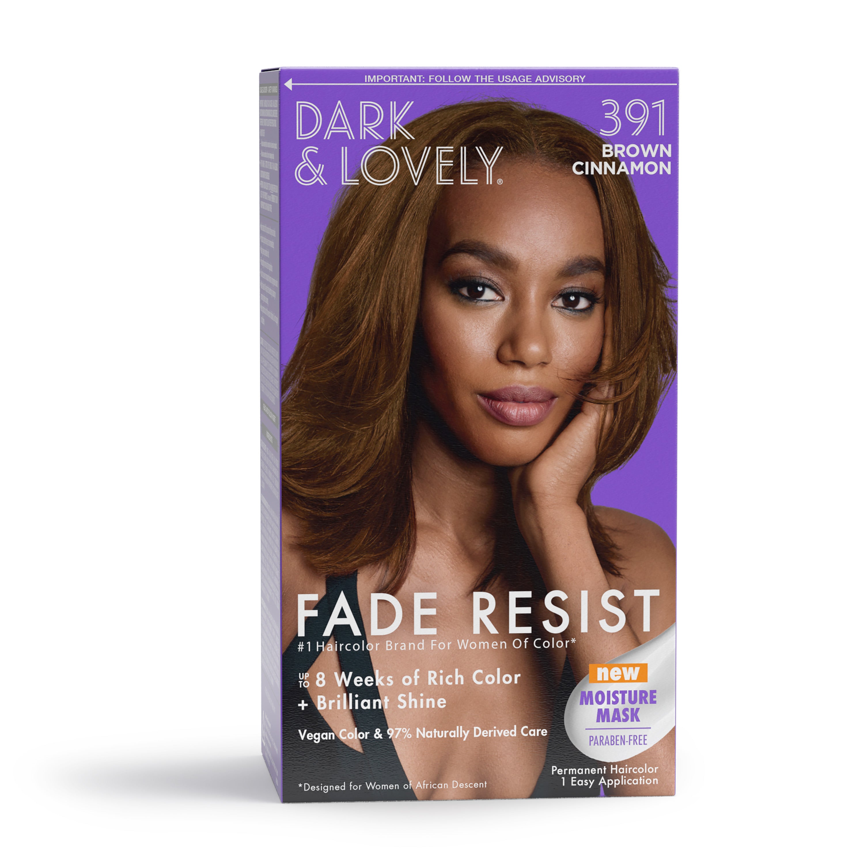 DARK AND LOVELY - FADE RESIST - PERMANENT HAIR COLOR - 1 APPLICATION