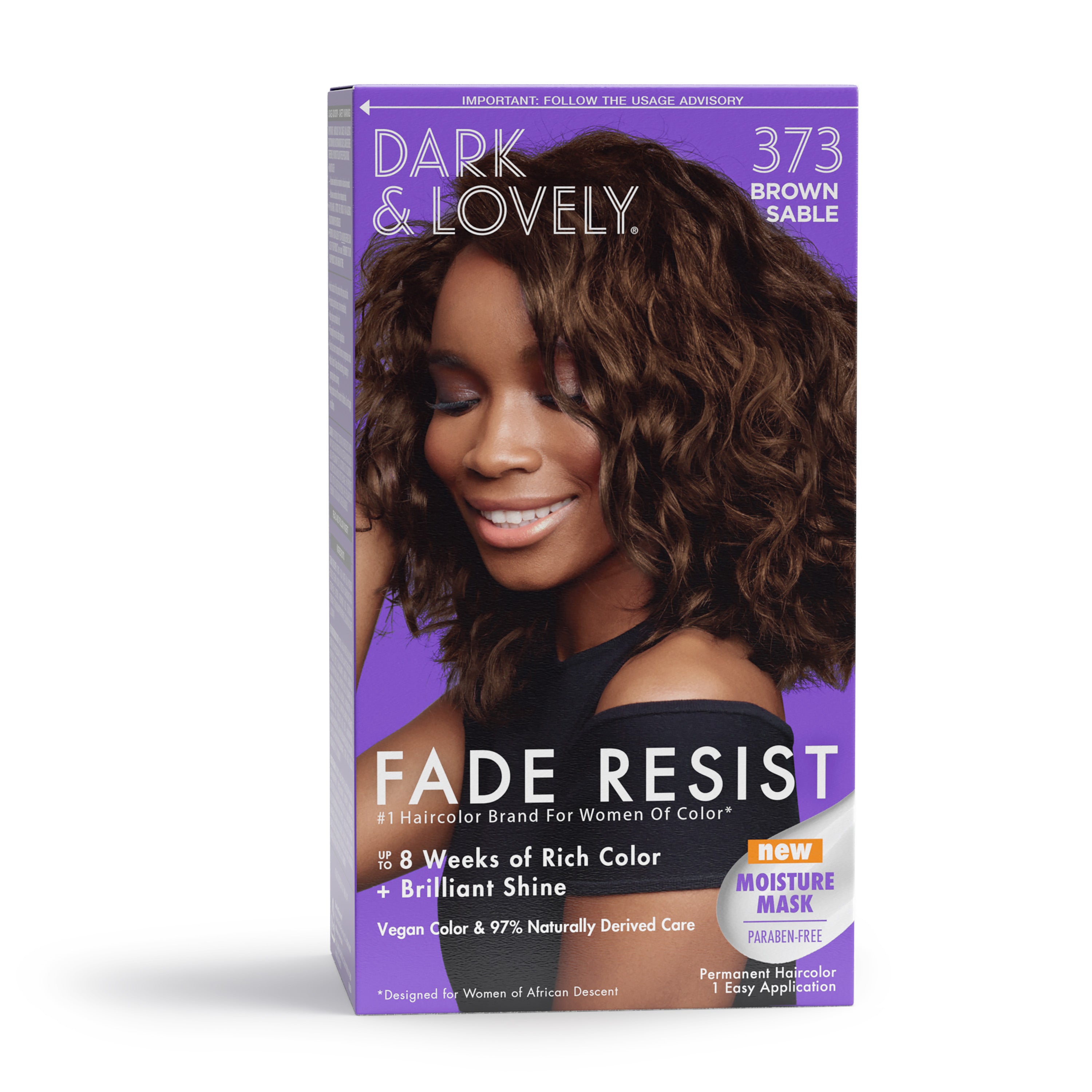 DARK AND LOVELY - FADE RESIST - PERMANENT HAIR COLOR - 1 APPLICATION