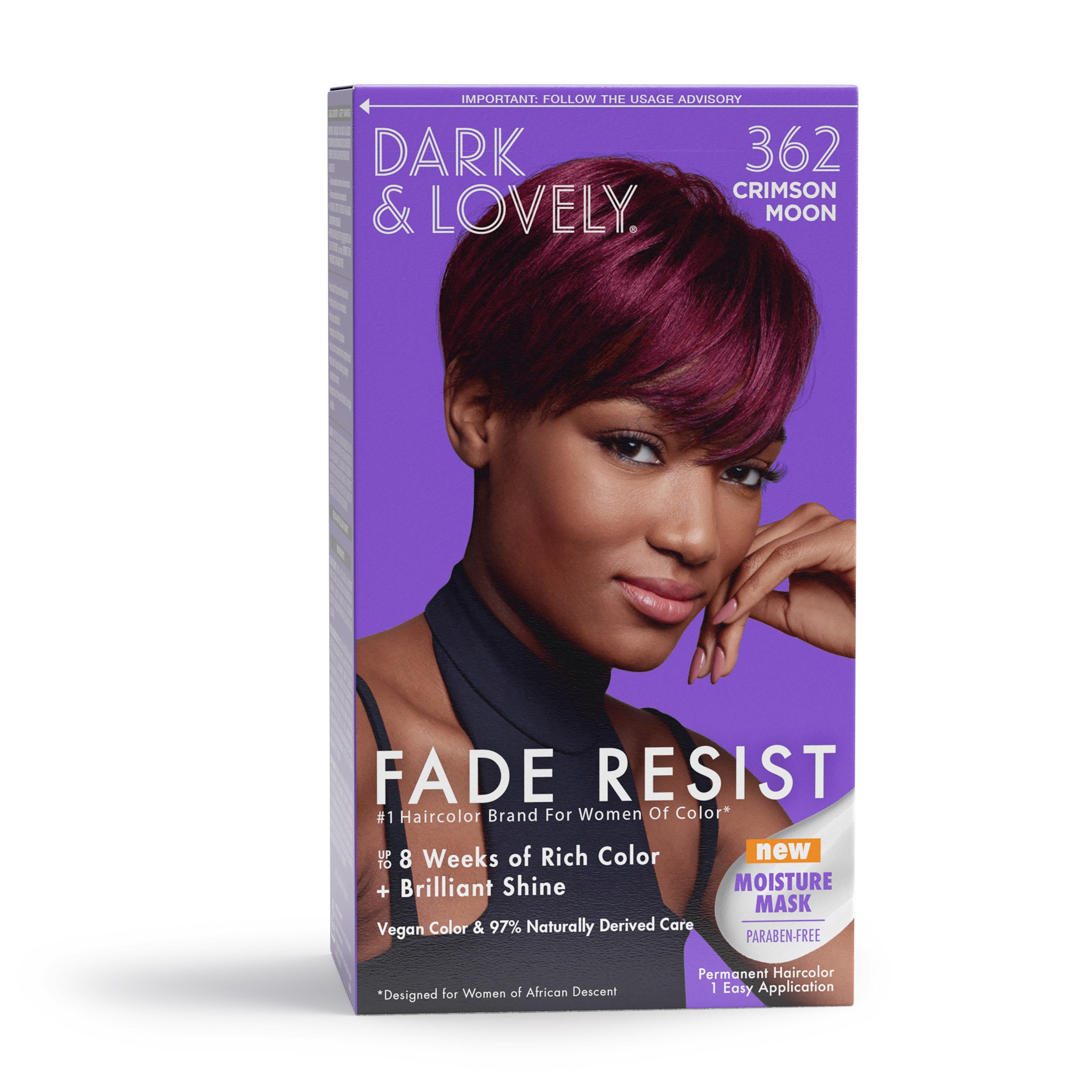 DARK AND LOVELY - FADE RESIST - PERMANENT HAIR COLOR - 1 APPLICATION