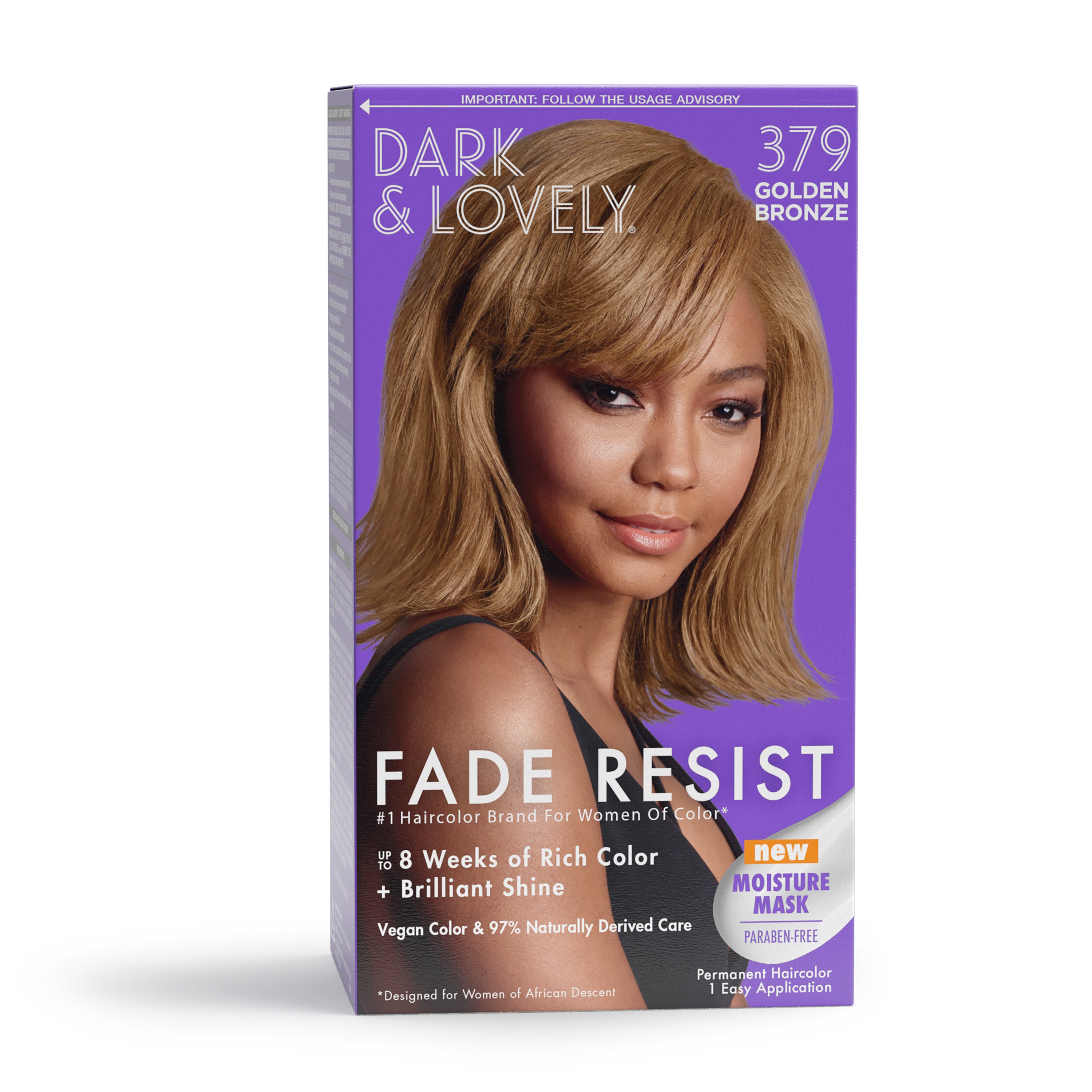 DARK AND LOVELY - FADE RESIST - PERMANENT HAIR COLOR - 1 APPLICATION