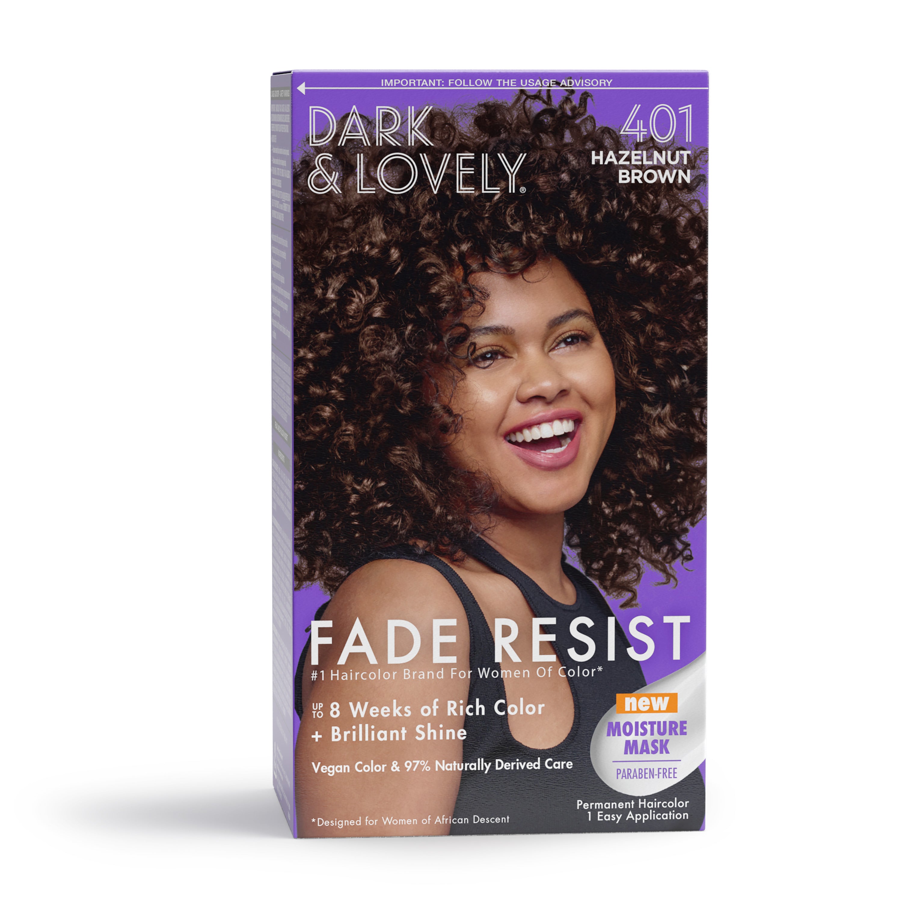 DARK AND LOVELY - FADE RESIST - PERMANENT HAIR COLOR - 1 APPLICATION