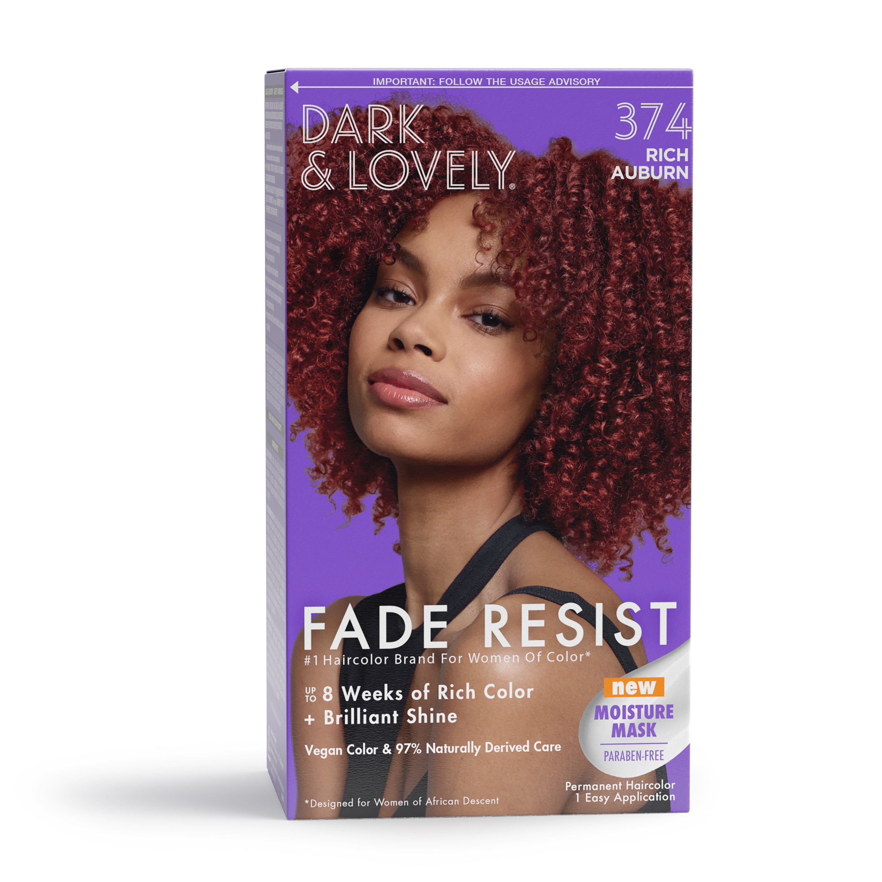 DARK AND LOVELY - FADE RESIST - PERMANENT HAIR COLOR - 1 APPLICATION