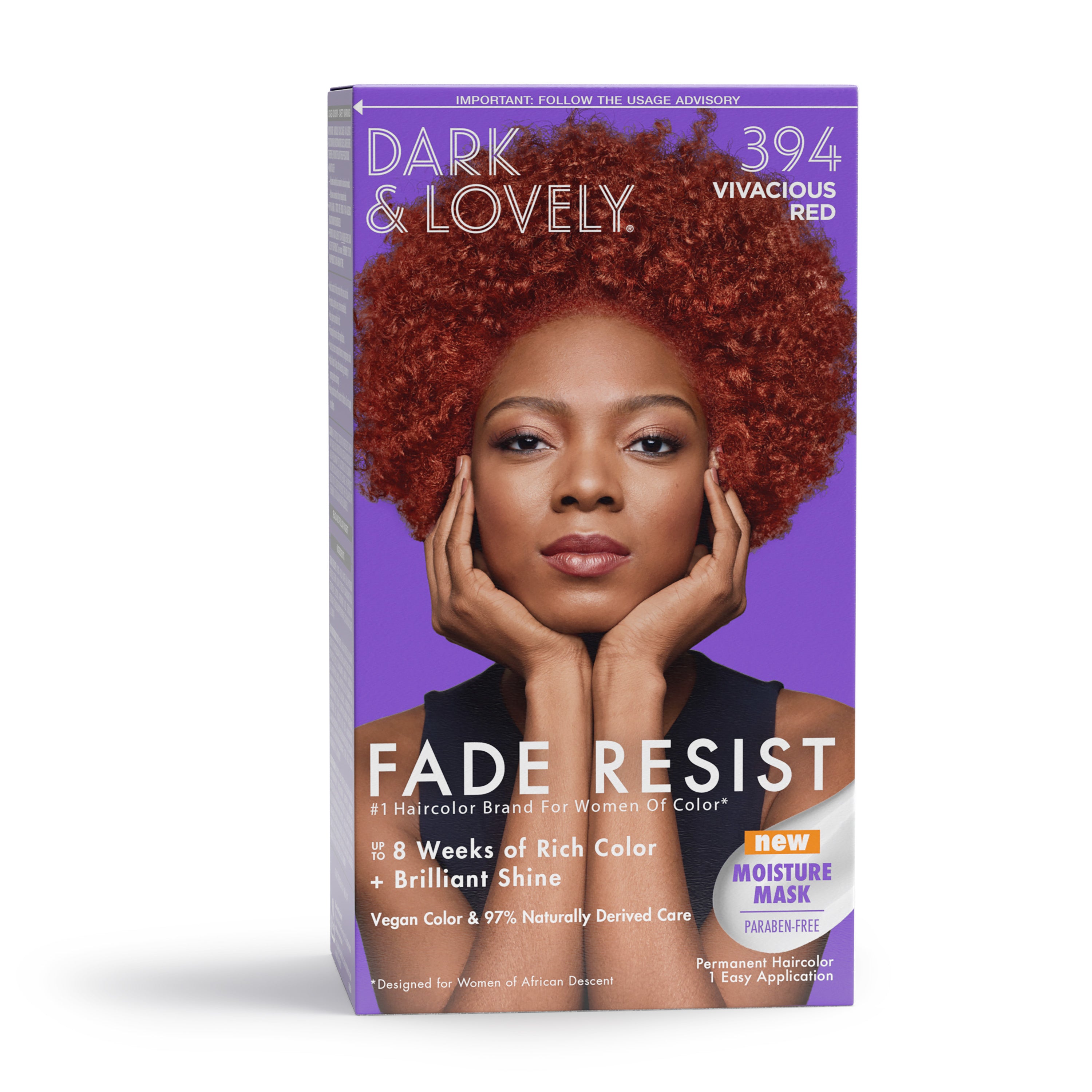 DARK AND LOVELY - FADE RESIST - PERMANENT HAIR COLOR - 1 APPLICATION