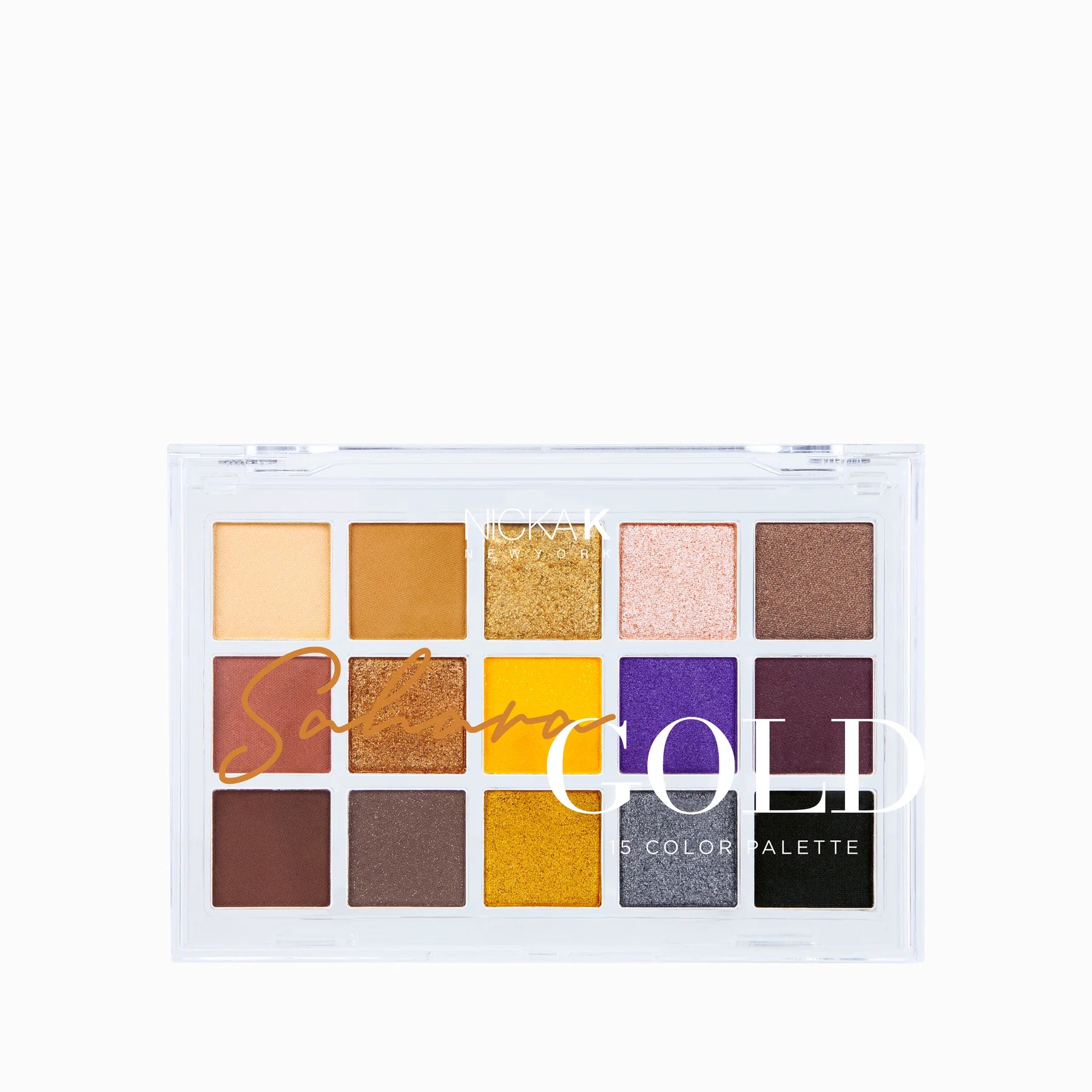 NICKAK NEW YORK -SAHARA GOLD - 15 PALETTE