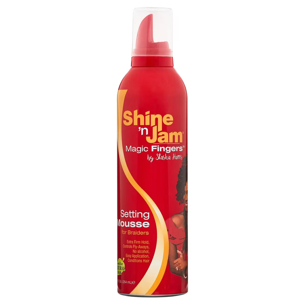Shine 'n Jam Magic Fingers Setting Mousse for Braiders 12 fl oz