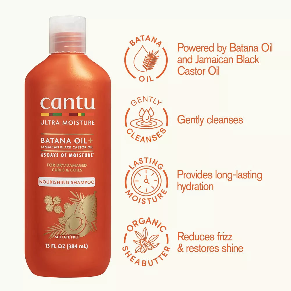 Cantu Ultra Moisture Batana Oil Nourishing Shampoo 13 fl oz