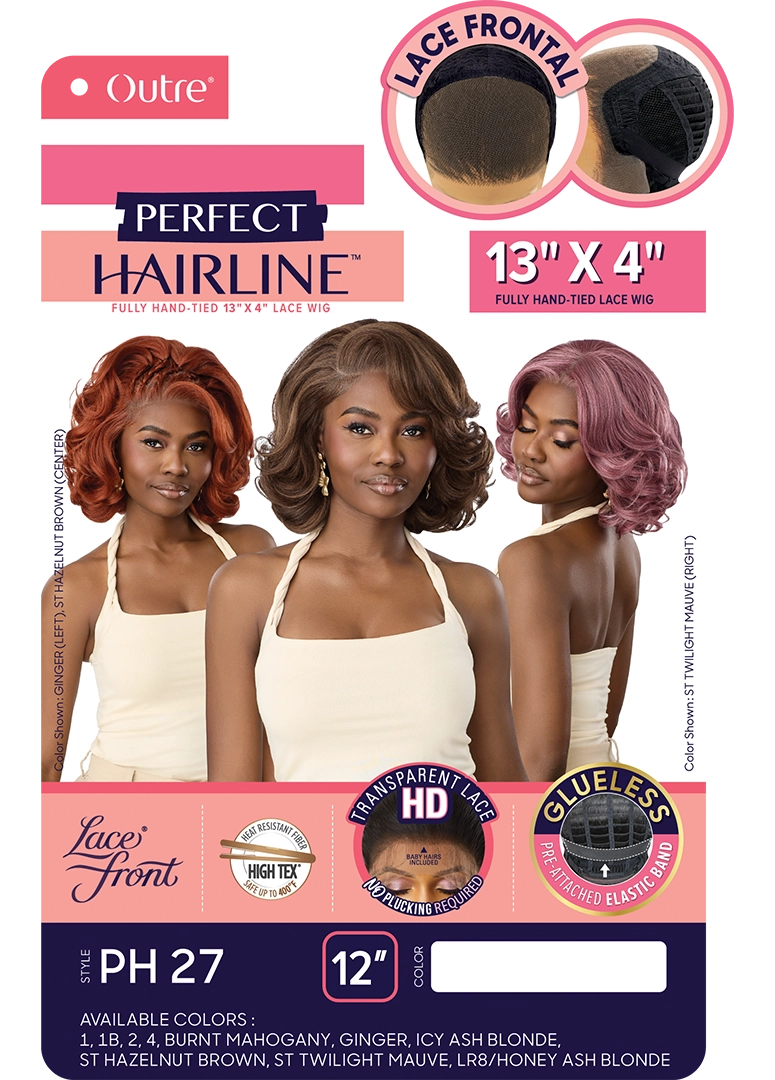 Outre Perfect Hairline Glueless HD Lace Wig – PH 27  12"