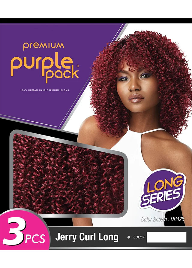 Outre Purple Pack Long Series Jerry Curl Long 3 PCS