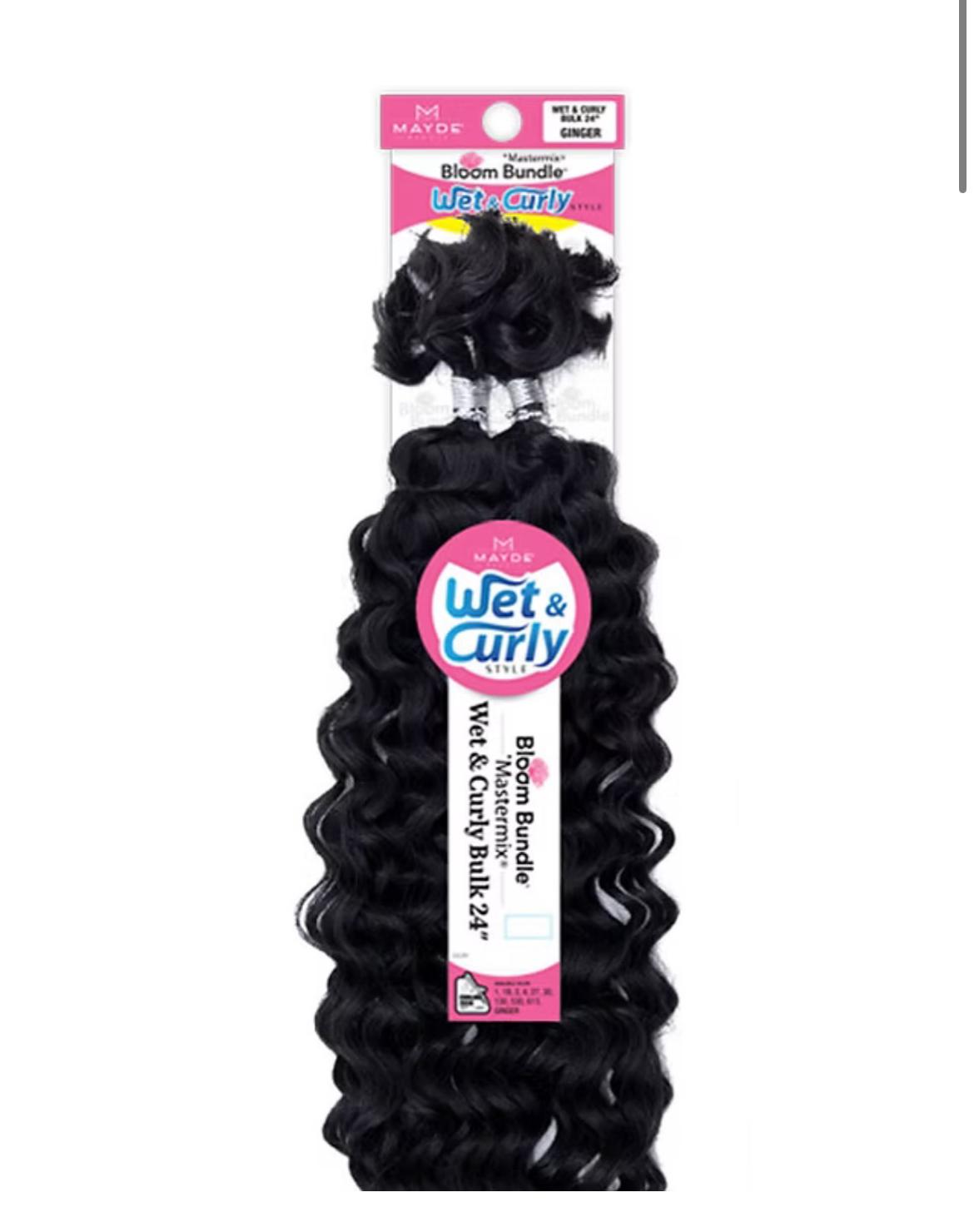 Mayde Bloom Bundle Wet & Curly Bundle 24"