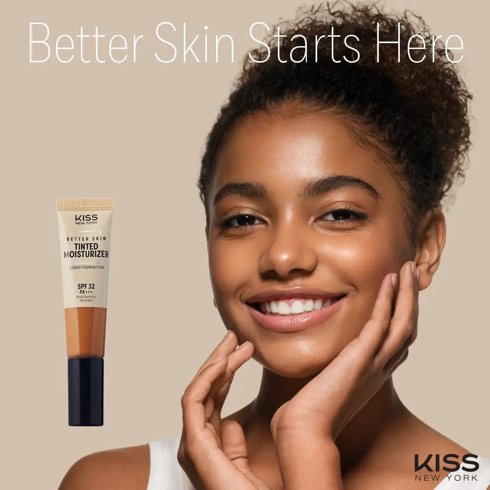 Kiss New York Better Skin Tinted Moisturizer Liquid Foundation SPF 32