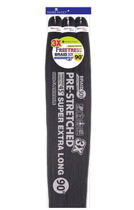 Shake-N-Go Freetress 3X Braid 301 – 90" (45")